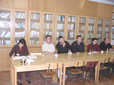 S lijeva na desno: tajnica Branka unji, dipl.iur., mr.sc. Mladen Koul, mr.sc. Ivo olak, Doc.dr.sc. Mladen Glibi, mr.sc. Ivana Domjan i prof.dr.sc. Zoran Milainovi